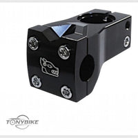 Potencia de bicicleta TONYBIKESGDL en aluminio negro mate con grabado en la placa frontal para manubrio