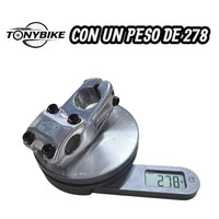 Potencia para bicicleta TONYBIKESGDL de aluminio color plata con peso de 278 gramos y tornillería negra