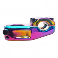 Potencia para bicicleta de montaña TONYBIKESGDL Gorilla con acabado iridiscente oil slick y diseño de aleación resistente.