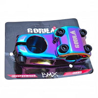Potencia para bicicleta TONYBIKESGDL Gorilla con acabado iridiscente oil slick y construcción robusta de aleación
