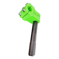 Potencia de bicicleta TONYBIKESGDL Gorilla Roll Jumper en color verde neón con tubo de dirección negro