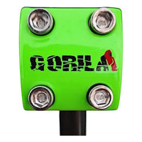 Potencia de bicicleta TONYBIKESGDL Gorilla Roll Jumper en color verde neón con tornillería reforzada