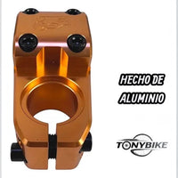 Potencia TONYBIKESGDL para bicicleta BMX fabricada en aluminio anodizado color naranja de alta resistencia