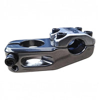 Potencia para bicicleta BMX Gorila de TONYBIKESGDL en metal oscuro y plateado con cuatro tornillos de alta resistencia