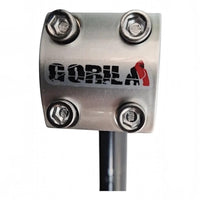 Potencia de bicicleta BMX TONYBIKESGDL Gorila Roll Jumper plateada con cuatro tornillos de alta resistencia