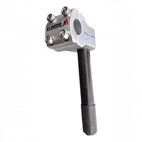 Potencia de bicicleta BMX TONYBIKESGDL Gorila Roll Jumper plateada con tubo negro y sistema de cuatro tornillos