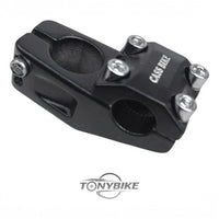 Potencia de manillar TONYBIKESGDL de acero negro mate para bicicleta, diseño rígido y resistente para mayor control.