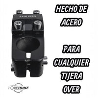 Potencia de manillar TONYBIKESGDL de acero negro mate para bicicleta con diseño de alto rendimiento y ajuste preciso