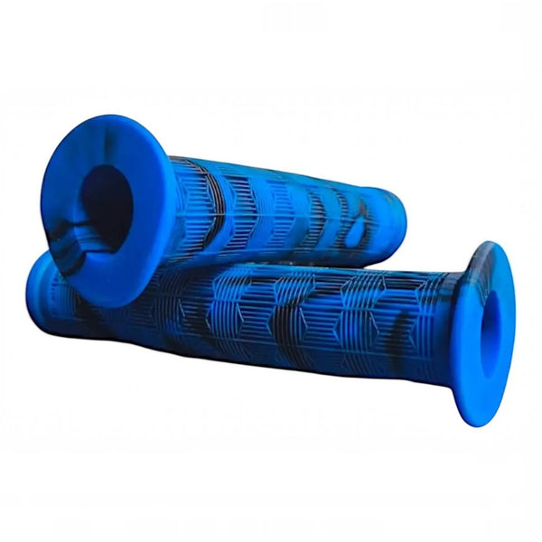 PUÑOS TPE CAMUFLAJE AZUL/NEGRO 138mm PARA BICICLETA BMX