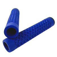 Puños de bicicleta TONYBIKESGDL azules de goma con patrón de suela waffle para mayor agarre y control en manillar.