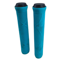 Puños para bicicleta TONYBIKESGDL en color azul con textura ergonómica antideslizante y tapones negros incluidos