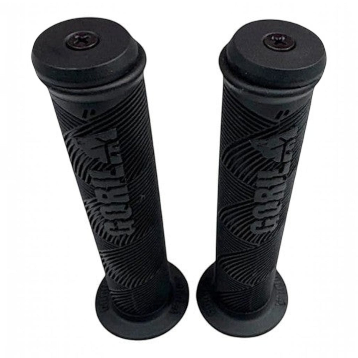Puños Bmx Gorila Jumper Antiderrapantes C/tapon Resistentes Negro