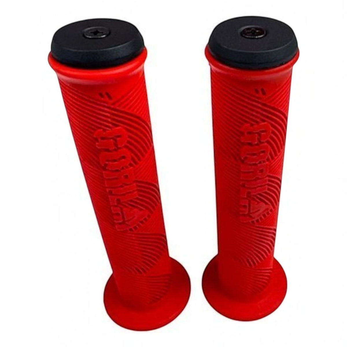 Puños Bmx Gorila Jumper Antiderrapantes C/tapon Resistentes Rojo