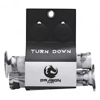 Puños TONYBIKESGDL Dragon Turn Down con patrón de ondas ergonómico y diseño de mármol en blanco y negro para bicicleta