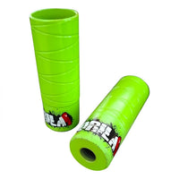 Puños de goma TONYBIKESGDL verde neón con patrón texturizado antideslizante para manubrio de bicicleta
