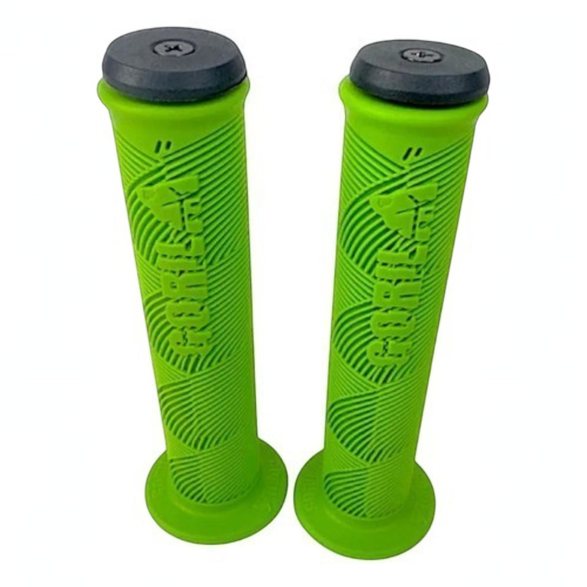Puños Bmx Gorila Jumper Antiderrapantes C/tapon Resistentes Verde