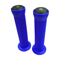 Puños de goma azules TONYBIKESGDL para manubrio de bicicleta con textura estriada y tapones laterales reforzados
