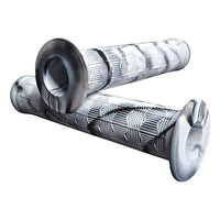 Puños de goma TONYBIKESGDL para bicicleta con patrón geométrico texturizado en diseño de mármol blanco y negro