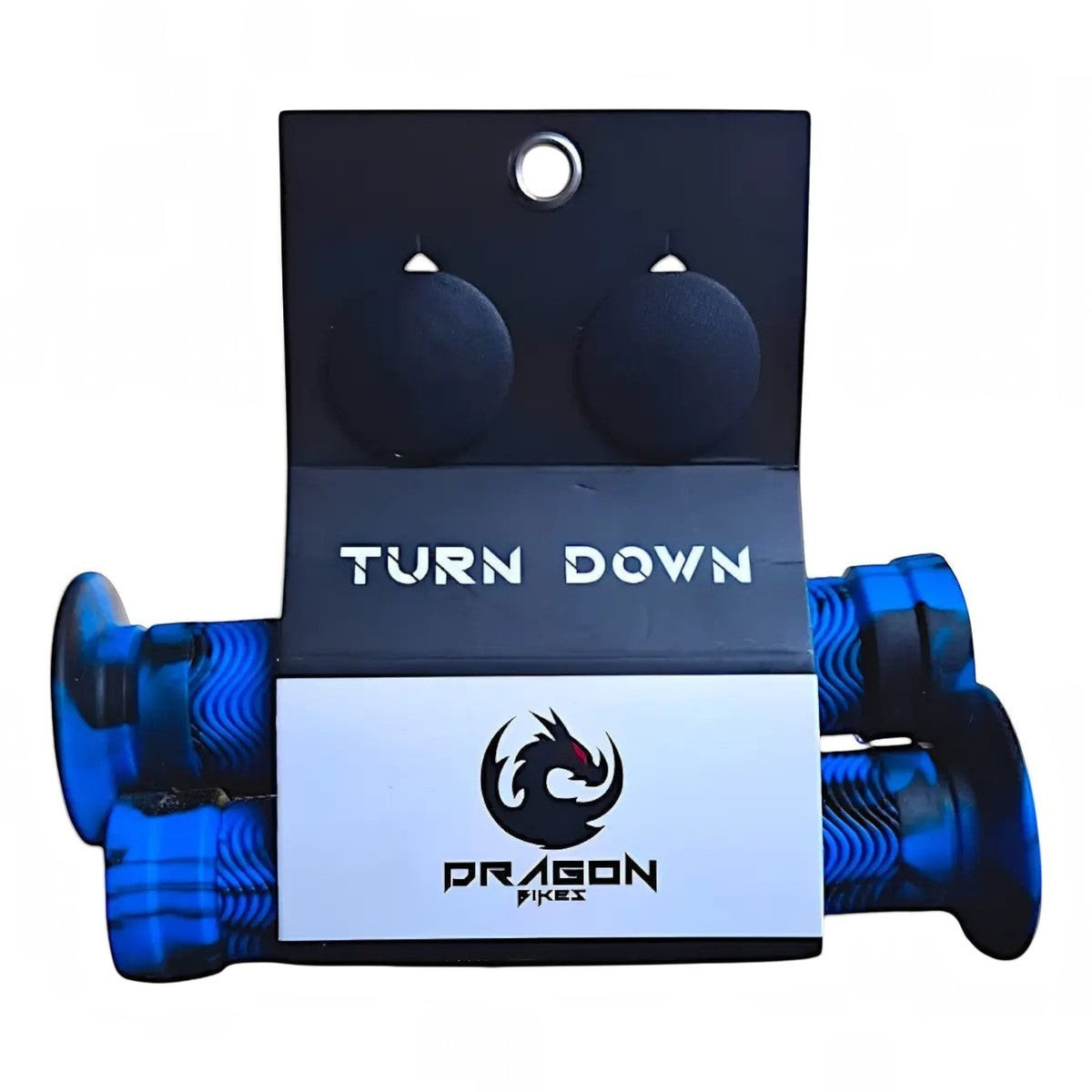 PUÑOS BMX TURNDOWN  CON TAPONES DRAGON BIKES AZ/N