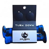 Puños de silicona TONYBIKESGDL para bicicleta con patrón de ondas en color azul y negro para un agarre superior