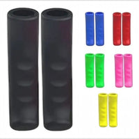 Puños de silicona TONYBIKESGDL para bicicleta y scooter en varios colores, con diseño ergonómico antideslizante.