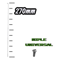 Juego de radios TONYBIKESGDL de 270mm en acero inoxidable cromado con cabecillas universales para ruedas de bicicleta