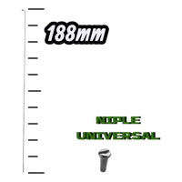Juego de radios de acero inoxidable de 188mm con niple universal para ruedas de bicicleta de TONYBIKESGDL