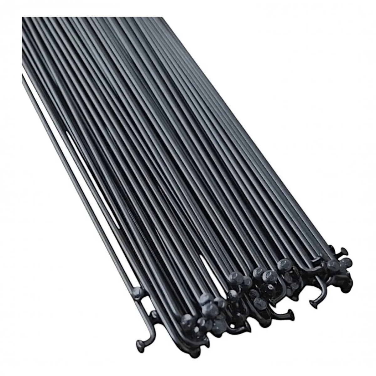 JUEGO DE RAYOS NEGRO PARA RIN R20 DE BICICLETA 72 pz 188mm