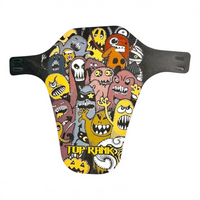 Salpicaderas TONYBIKESGDL de plástico flexible con diseño colorido de monstruos para bicicleta de montaña