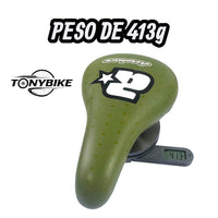 Sillín TONYBIKESGDL Aerobmx verde oliva con patrón de puntos, diseño ergonómico ultraligero de 413g para BMX