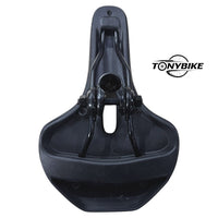 Sillín anatómico TONYBIKESGDL negro para bicicleta con diseño ergonómico y rieles de montaje resistentes