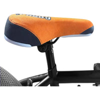 Sillín de bicicleta TONYBIKESGDL para BMX con diseño ergonómico en color naranja y negro y logo Gorilla