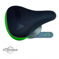 Sillín TONYBIKESGDL ergonómico negro y verde neón con superficie antideslizante para bicicleta urbana o freestyle