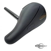 Sillín y tija Pivotal TONYBIKESGDL para BMX en color negro mate con diseño ergonómico y detalles texturizados