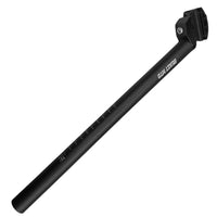 Tija de sillín TONYBIKESGDL para bicicleta de montaña en aluminio negro mate con marcas de ajuste de altura precisas.