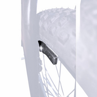 Zapata de freno TONYBIKESGDL tipo V-Brake instalada en el rin de una bicicleta para un frenado eficiente y seguro.