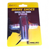 Set de zapatas de freno V-Brake TONYBIKESGDL en empaque original para bicicleta, color negro con herrajes metálicos.