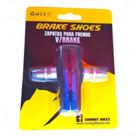 Juego de zapatas para frenos V-Brake TONYBIKESGDL en empaque original con compuesto de goma azul de alta fricción