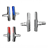 Set de zapatas de freno V-Brake TONYBIKESGDL con pastillas de colores azul, rojo y gris para bicicleta