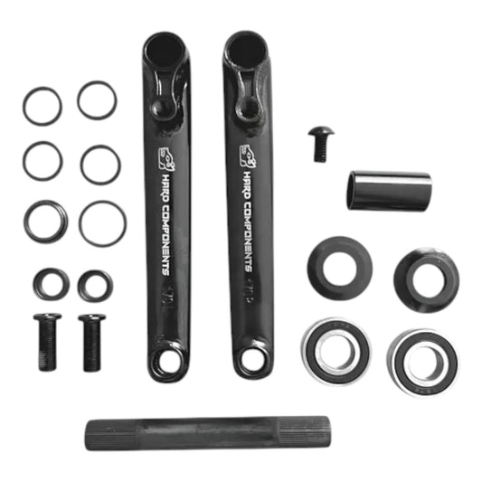 Crankset Hard Components 3 Pzs Centro Mid Bmx Cromoly Vgbikes Reforzado